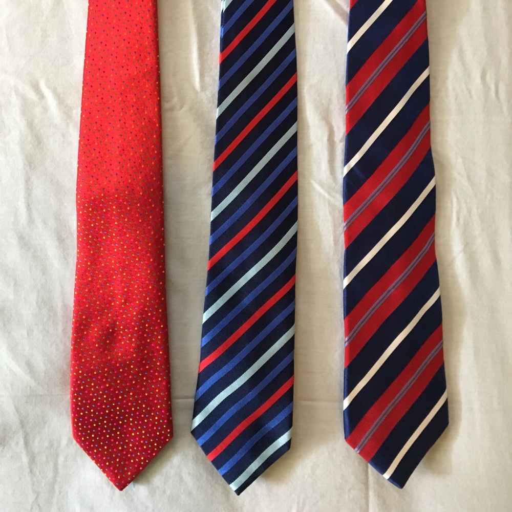 Bundle of three Charles Tyrwhitt silk ties